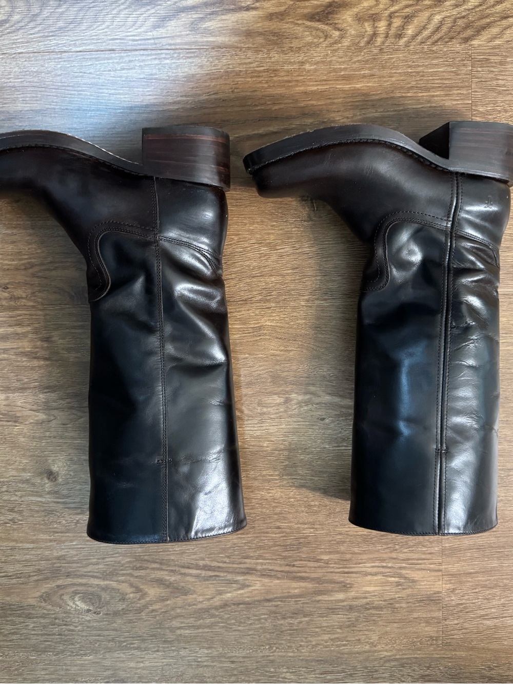 Frye Campus 14L Tall Leather Boots - Bourbon - Picture 4 of 7